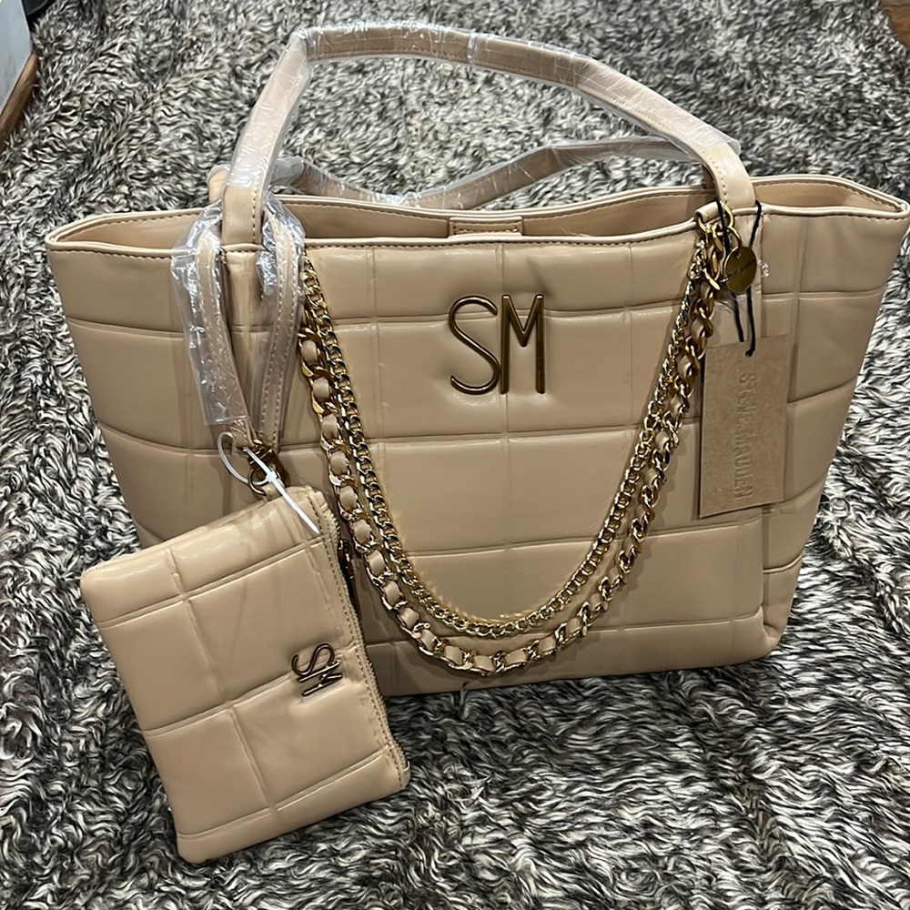 Steve Madden Tan Bag with mini bag